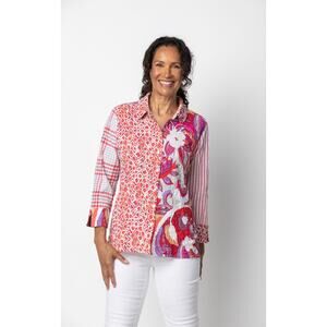 Habitat Harmony Shaped Shirt 48923 XL Women Multicolor Button‑Down Blouse